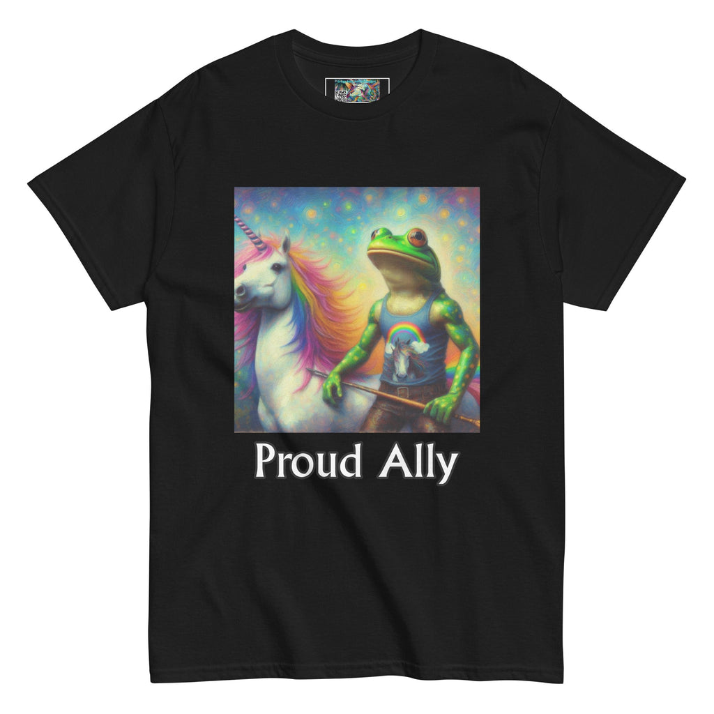 Proud Ally Frog and Unicorn Unisex classic tee - Gregg Acini Adoree Designs - T-Shirt