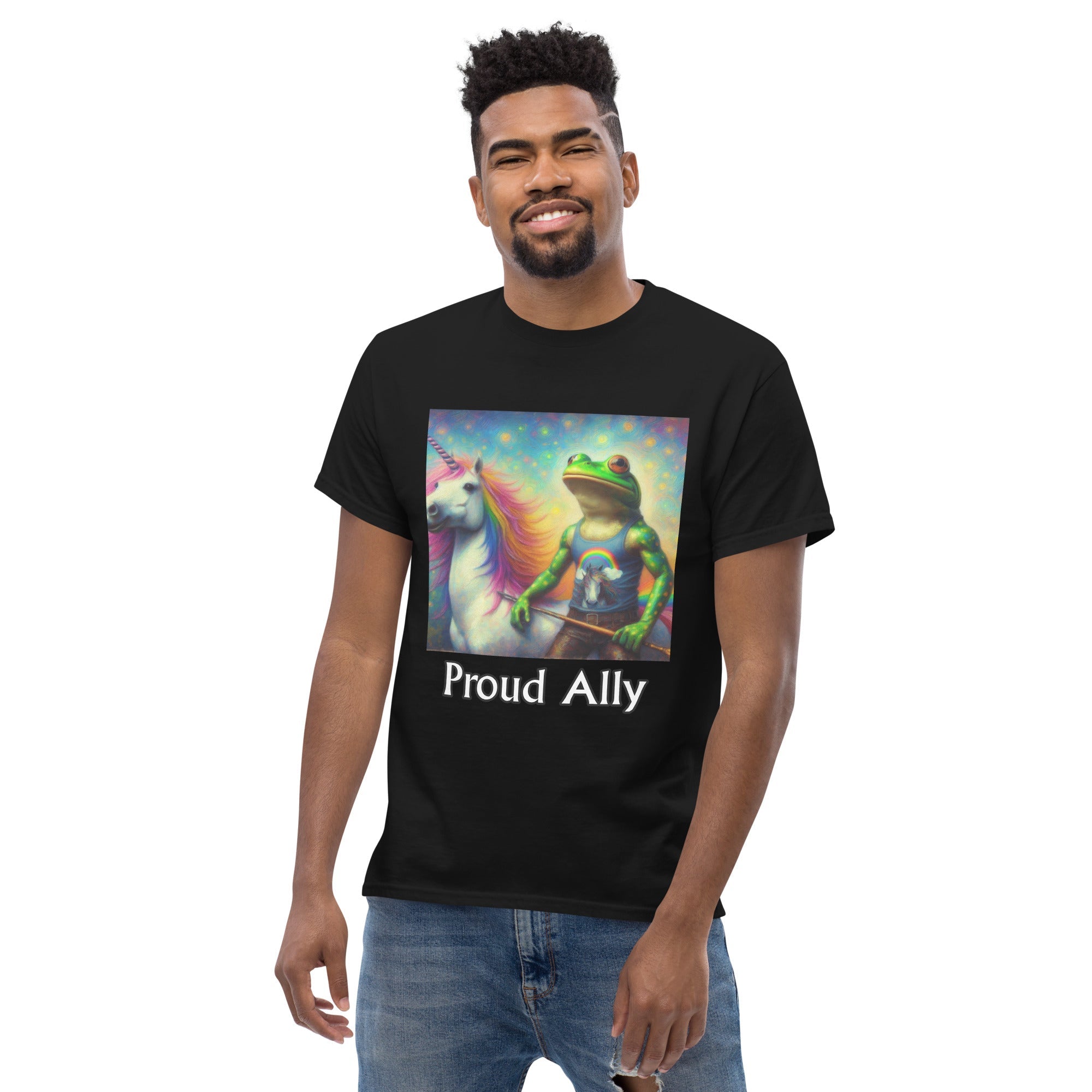 Proud Ally Frog and Unicorn Unisex classic tee - Gregg Acini Adoree Designs - T-Shirt