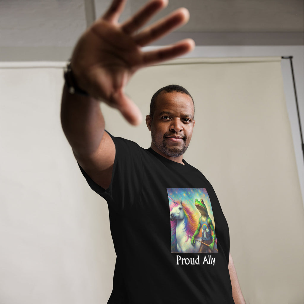 Proud Ally Frog and Unicorn Unisex classic tee - Gregg Acini Adoree Designs - T-Shirt