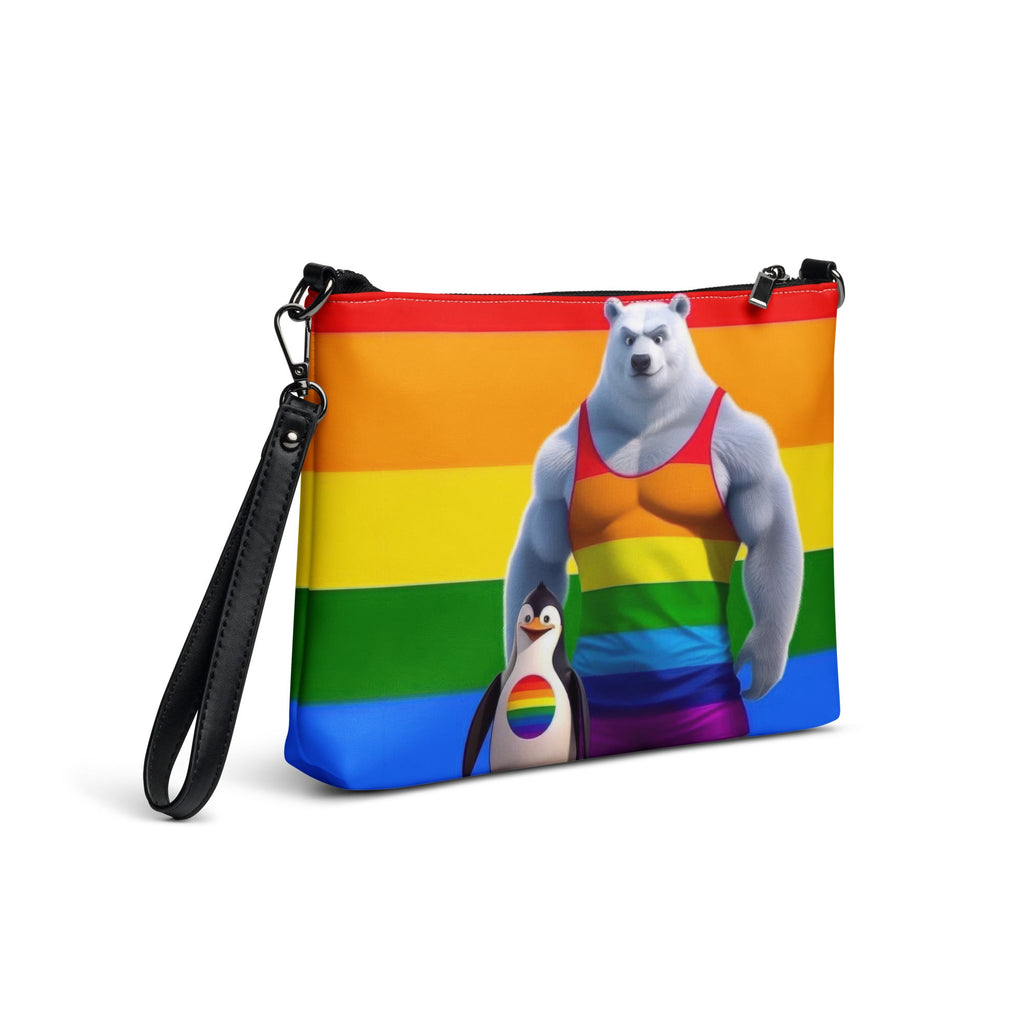 Proud Bear and Penguin Crossbody bag - Gregg Acini Adoree Designs - Handbag