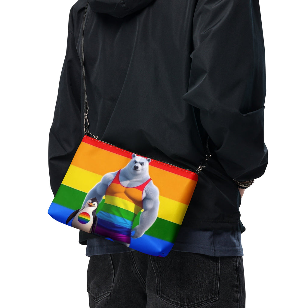 Proud Bear and Penguin Crossbody bag - Gregg Acini Adoree Designs - Handbag
