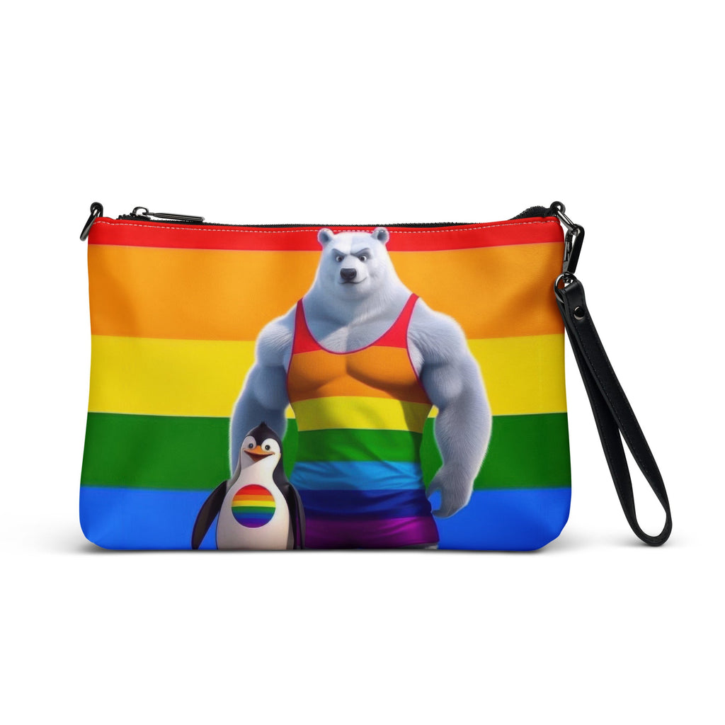Proud Bear and Penguin Crossbody bag - Gregg Acini Adoree Designs - Handbag