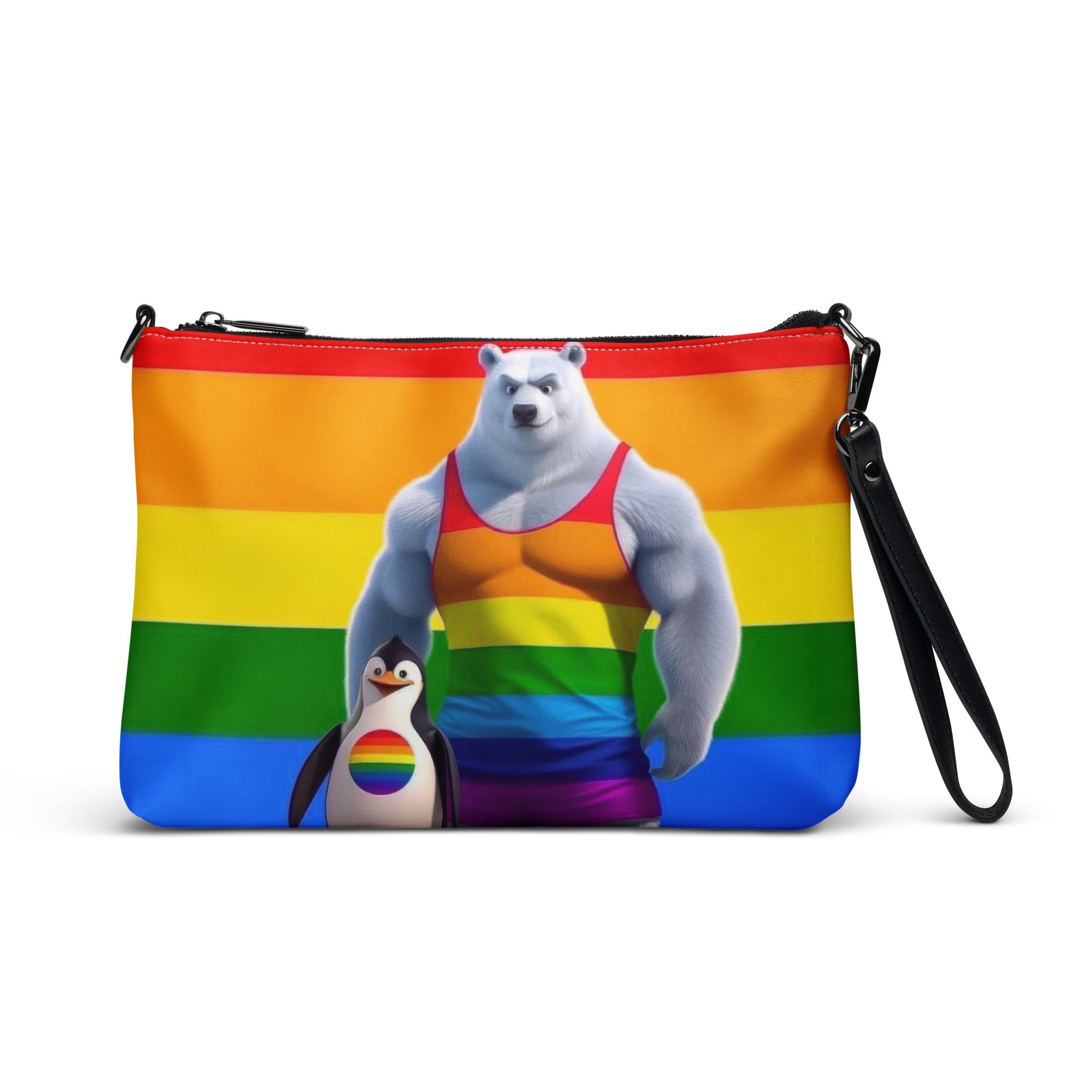 Proud Bear and Penguin Crossbody bag - Gregg Acini Adoree Designs - Handbag
