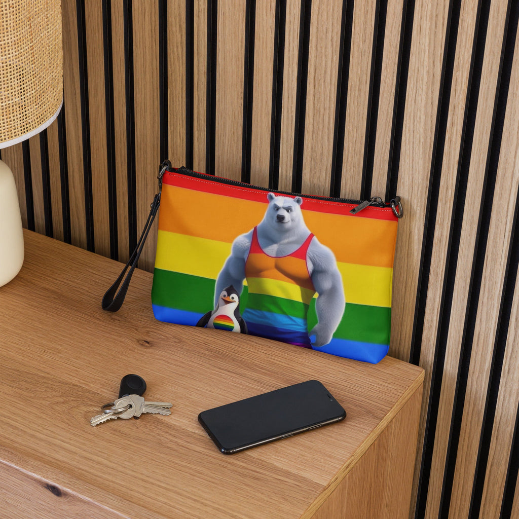 Proud Bear and Penguin Crossbody bag - Gregg Acini Adoree Designs - Handbag