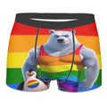 Proud Bear and Penguin Men's Boxer Briefs - Gregg Acini Adoree Designs - Men's Pants