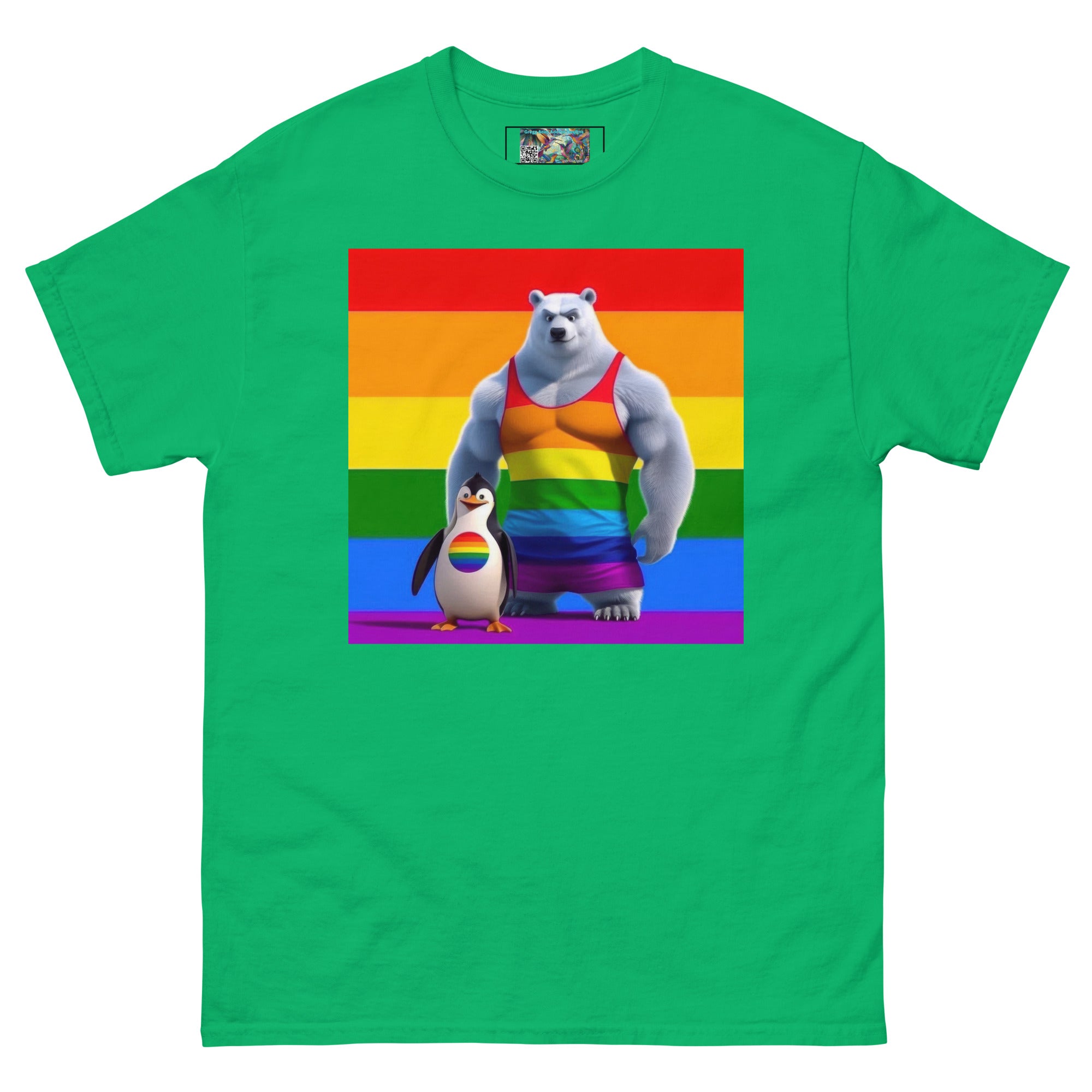 Proud Bear and Penguin Unisex classic tee - Gregg Acini Adoree Designs - T-Shirt