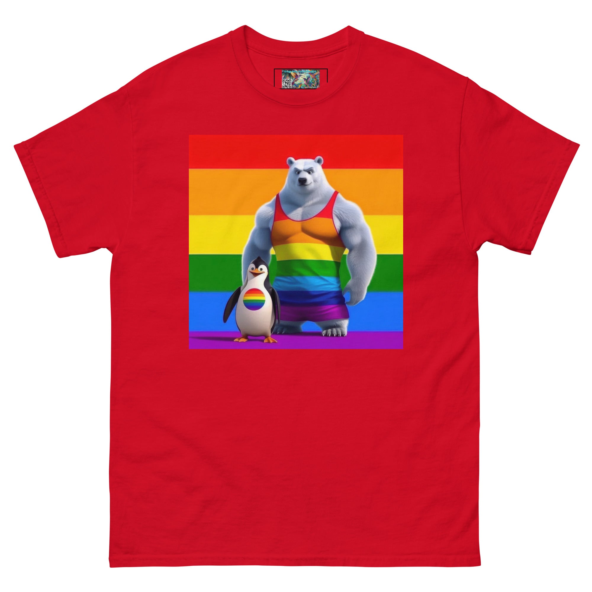 Proud Bear and Penguin Unisex classic tee - Gregg Acini Adoree Designs - T-Shirt