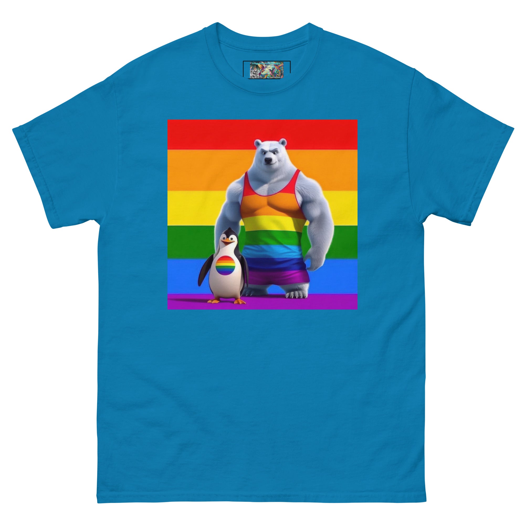 Proud Bear and Penguin Unisex classic tee - Gregg Acini Adoree Designs - T-Shirt