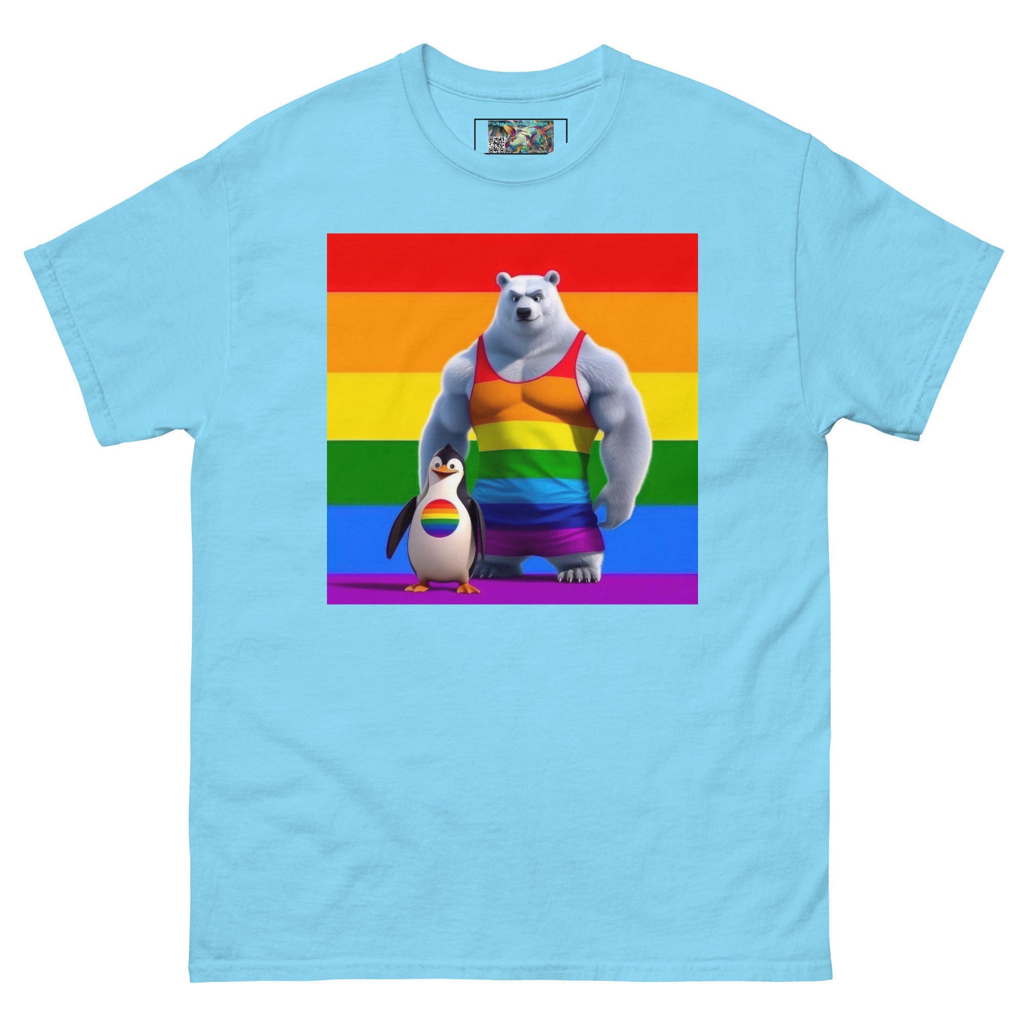 Proud Bear and Penguin Unisex classic tee - Gregg Acini Adoree Designs - T-Shirt
