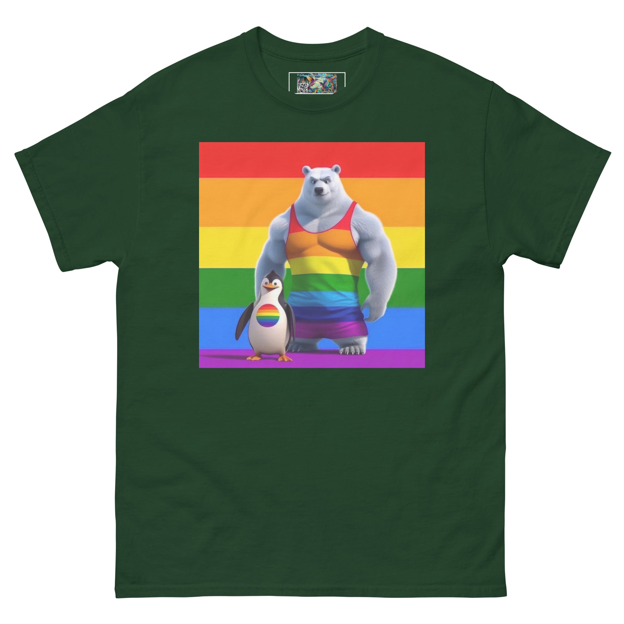 Proud Bear and Penguin Unisex classic tee - Gregg Acini Adoree Designs - T-Shirt