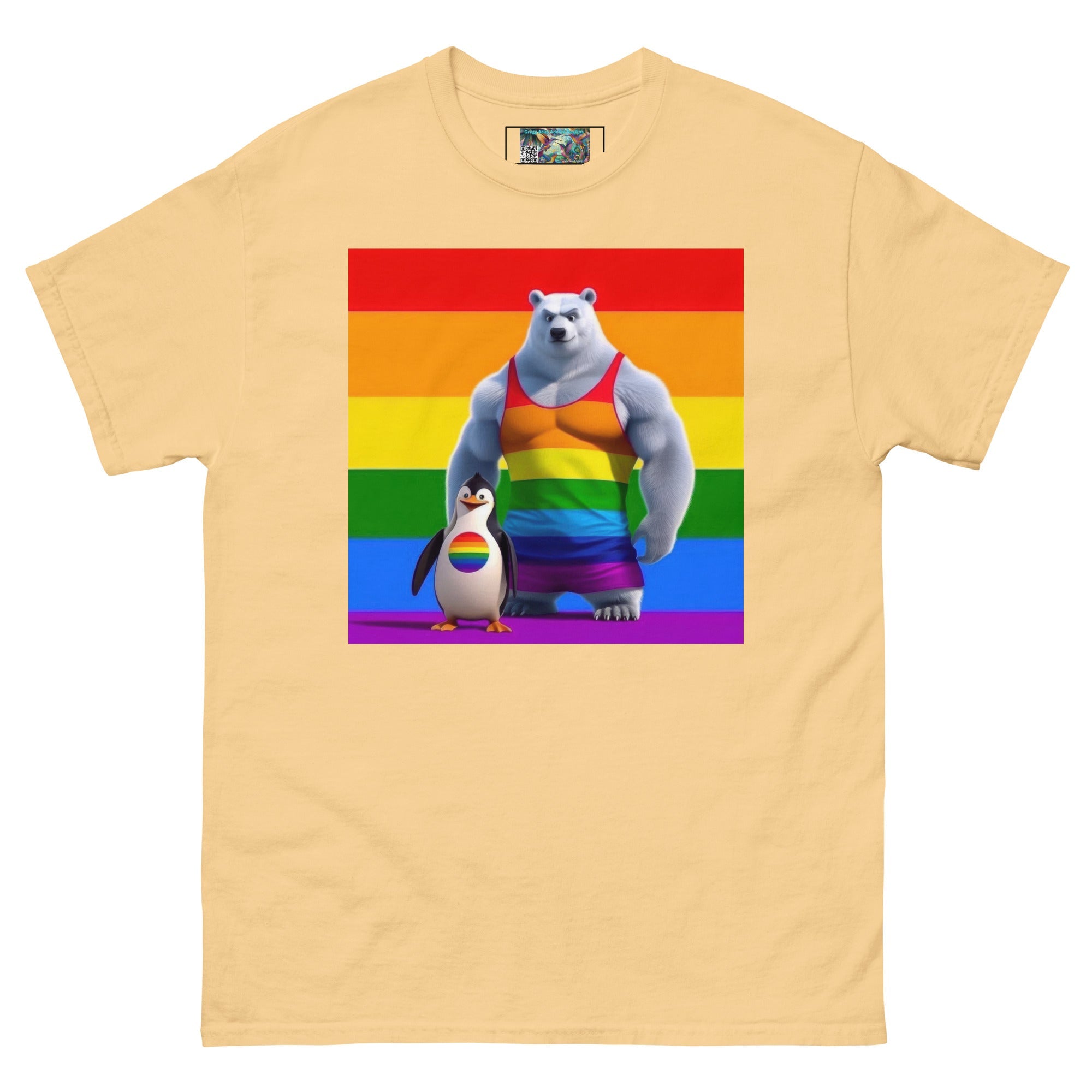 Proud Bear and Penguin Unisex classic tee - Gregg Acini Adoree Designs - T-Shirt
