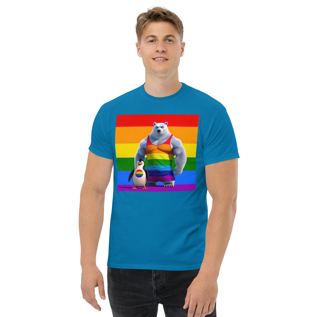 Proud Bear and Penguin Unisex classic tee - Gregg Acini Adoree Designs - T-Shirt