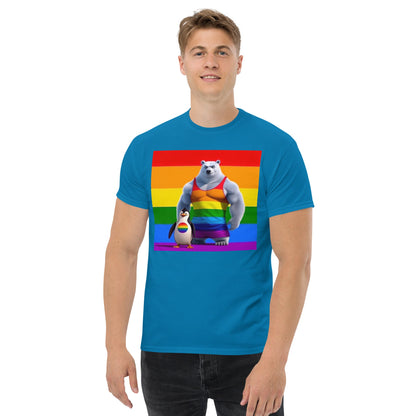 Proud Bear and Penguin Unisex classic tee - Gregg Acini Adoree Designs - T-Shirt