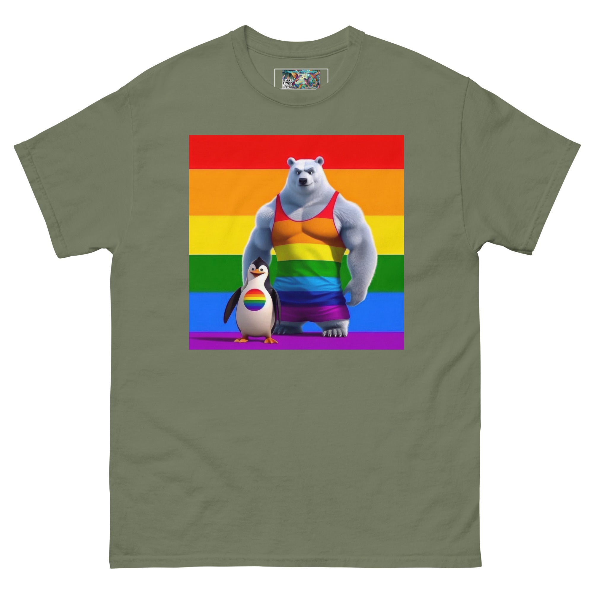 Proud Bear and Penguin Unisex classic tee - Gregg Acini Adoree Designs - T-Shirt
