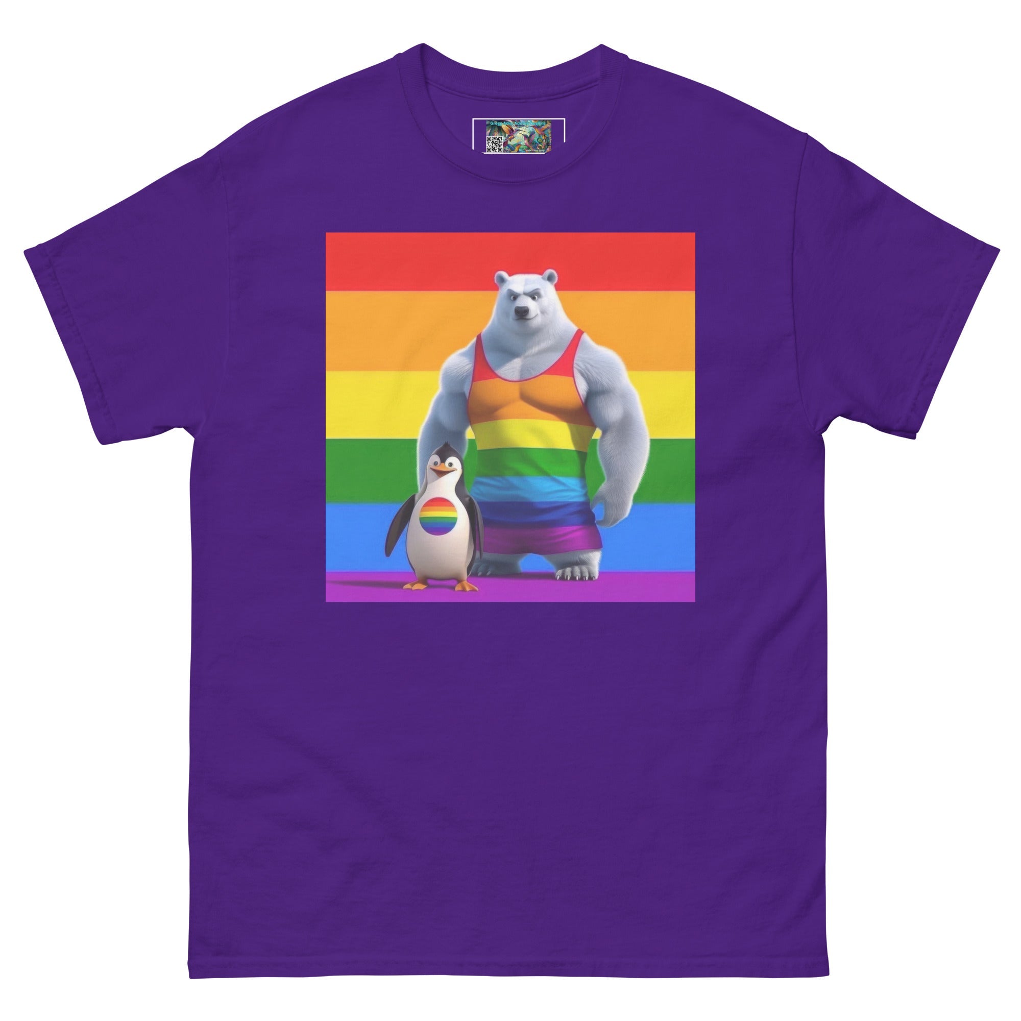 Proud Bear and Penguin Unisex classic tee - Gregg Acini Adoree Designs - T-Shirt