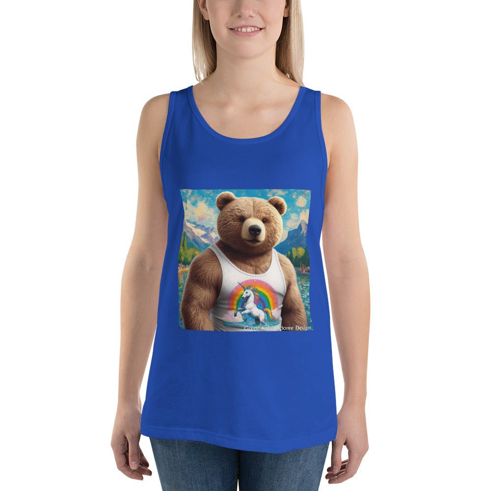 Proud Bear1 Tank Top by Gregg Acini Adoree Designs - Gregg Acini Adoree Designs - Tank Top