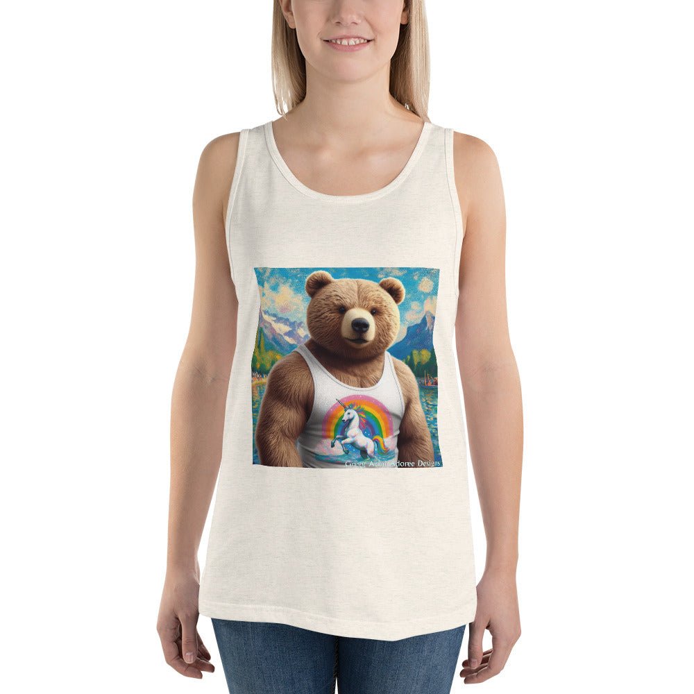 Proud Bear1 Tank Top by Gregg Acini Adoree Designs - Gregg Acini Adoree Designs - Tank Top