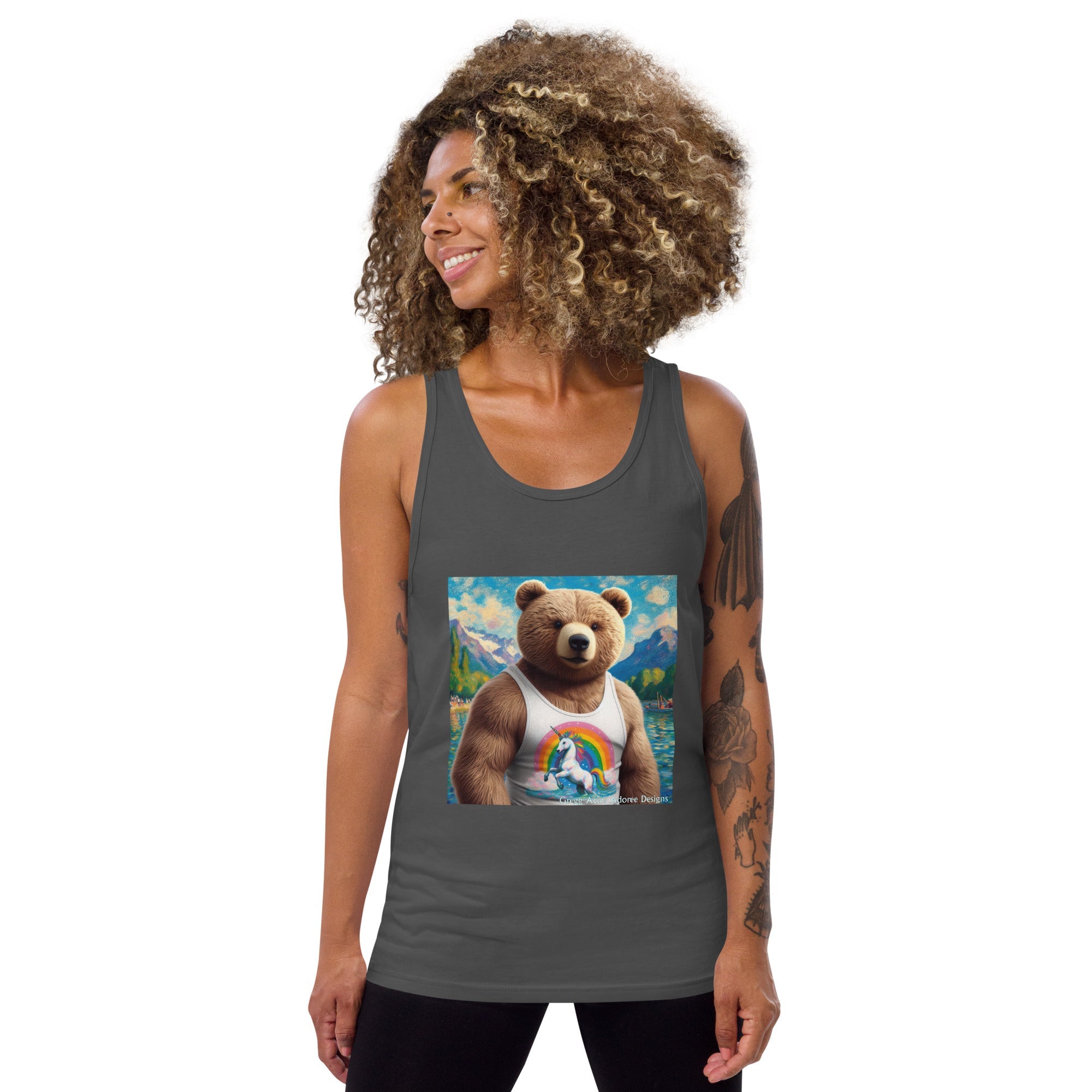 Proud Bear1 Tank Top by Gregg Acini Adoree Designs - Gregg Acini Adoree Designs - Tank Top