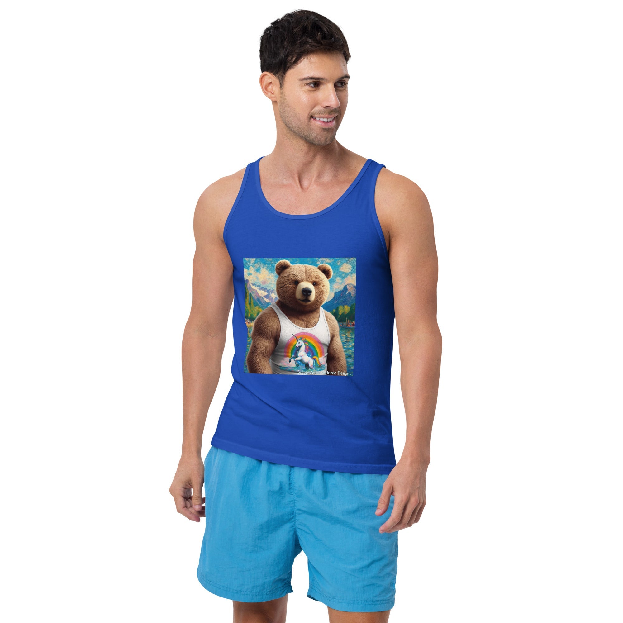 Proud Bear1 Tank Top by Gregg Acini Adoree Designs - Gregg Acini Adoree Designs - Tank Top