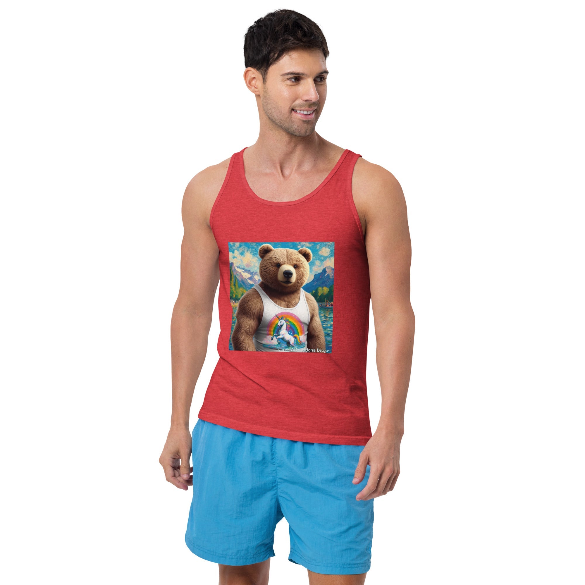 Proud Bear1 Tank Top by Gregg Acini Adoree Designs - Gregg Acini Adoree Designs - Tank Top