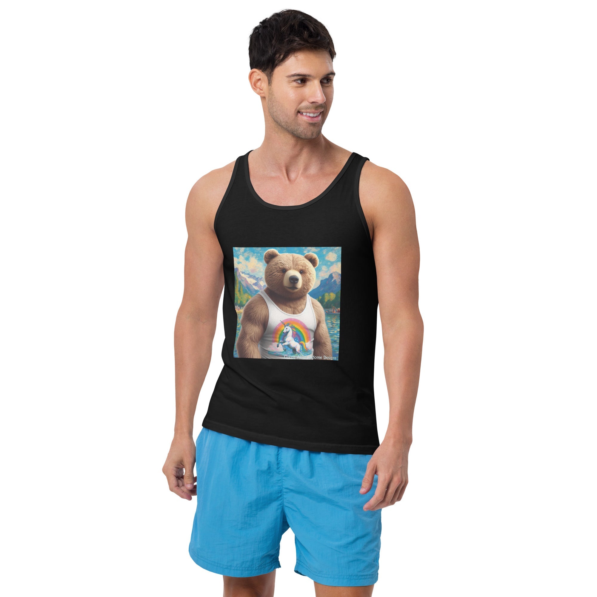 Proud Bear1 Tank Top by Gregg Acini Adoree Designs - Gregg Acini Adoree Designs - Tank Top