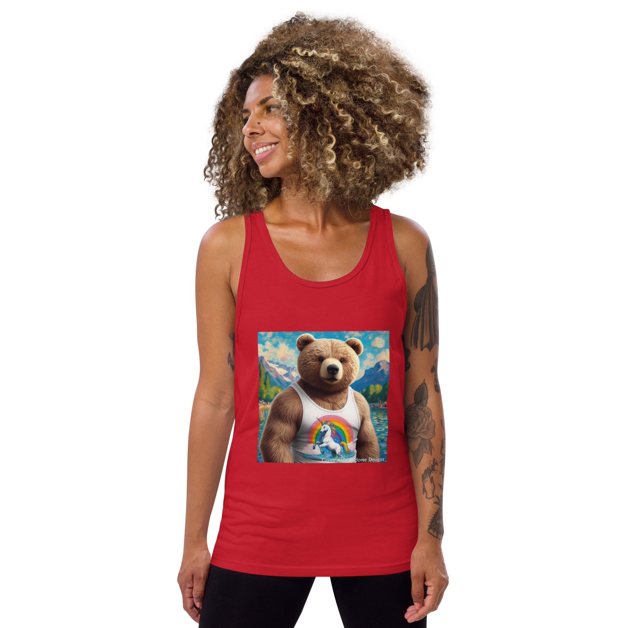 Proud Bear1 Tank Top by Gregg Acini Adoree Designs - Gregg Acini Adoree Designs - Tank Top