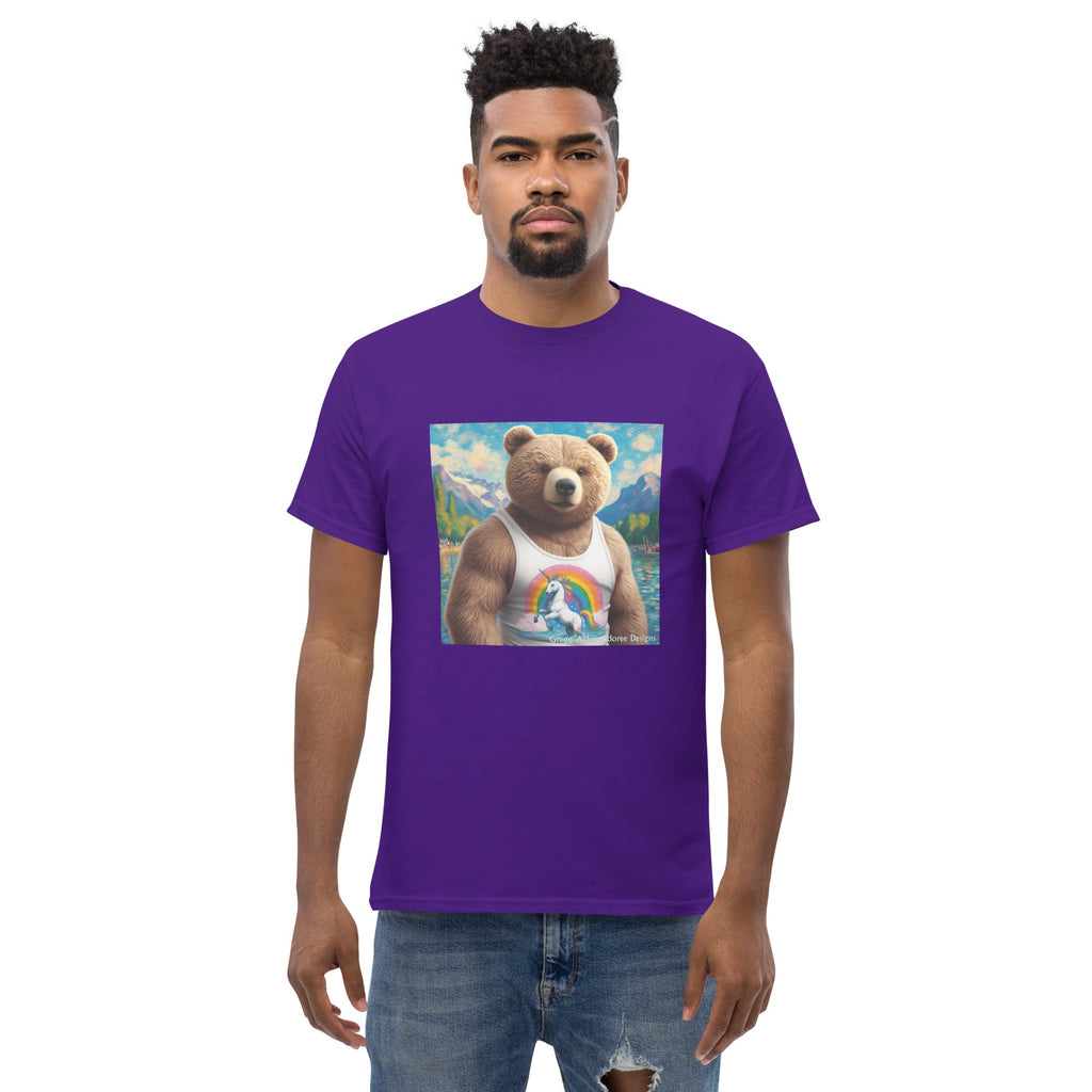 Proud Bear1 Unisex classic tee by Gregg Acini Adoree Designs - Gregg Acini Adoree Designs - Tee Shirt