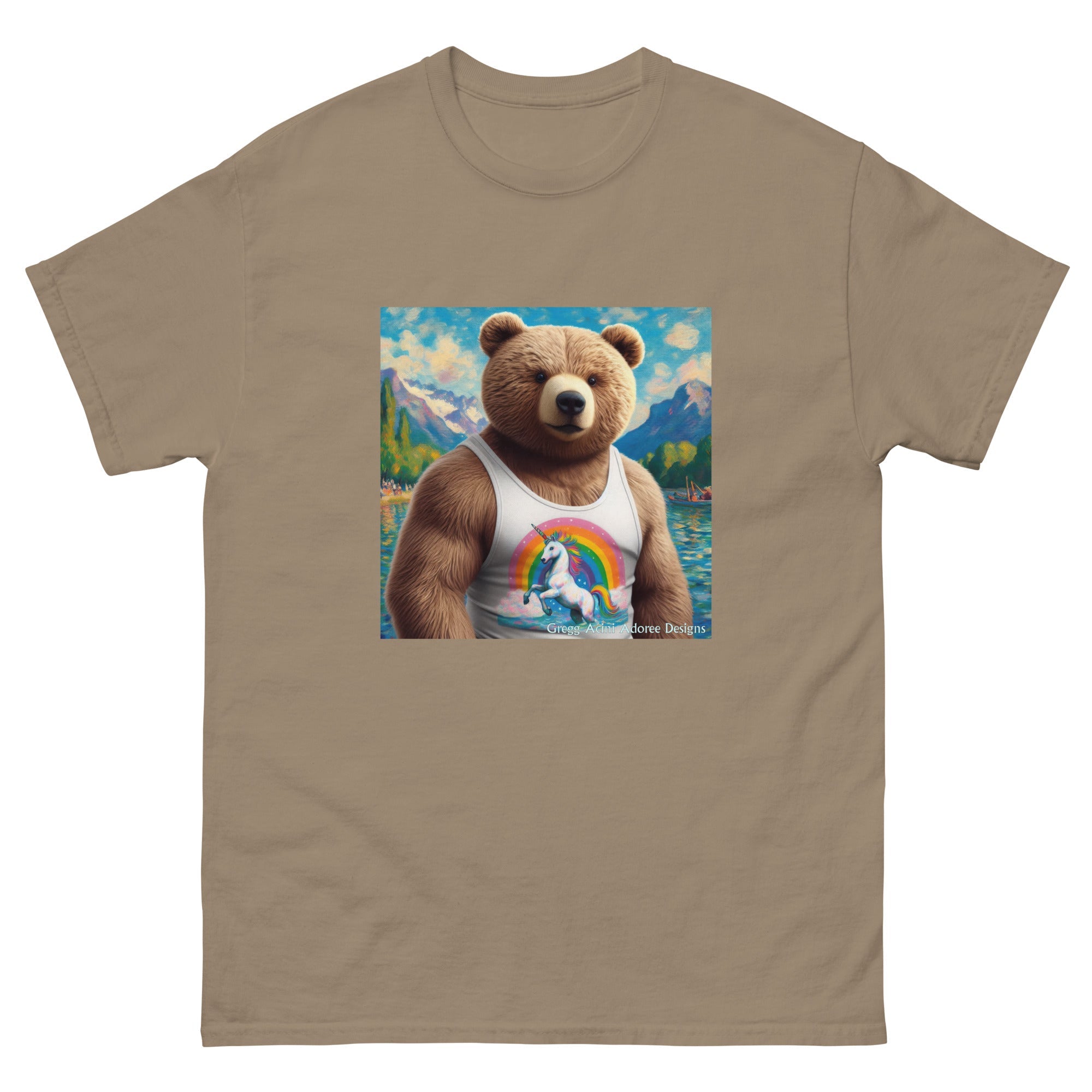 Proud Bear1 Unisex classic tee by Gregg Acini Adoree Designs - Gregg Acini Adoree Designs - Tee Shirt