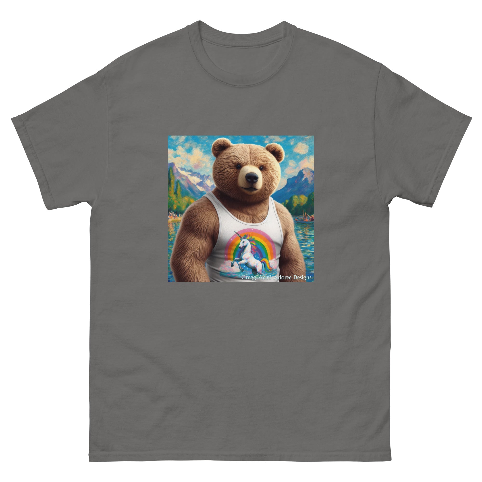 Proud Bear1 Unisex classic tee by Gregg Acini Adoree Designs - Gregg Acini Adoree Designs - Tee Shirt