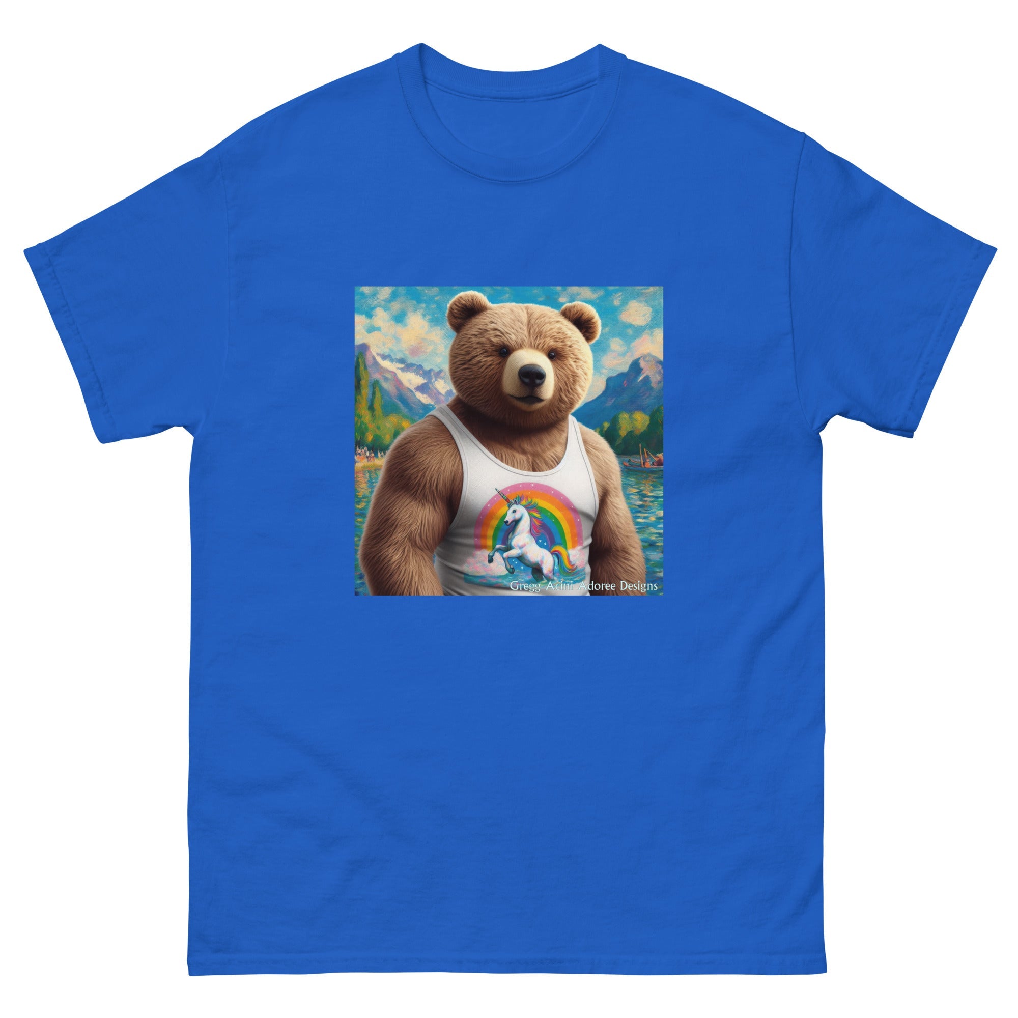 Proud Bear1 Unisex classic tee by Gregg Acini Adoree Designs - Gregg Acini Adoree Designs - Tee Shirt