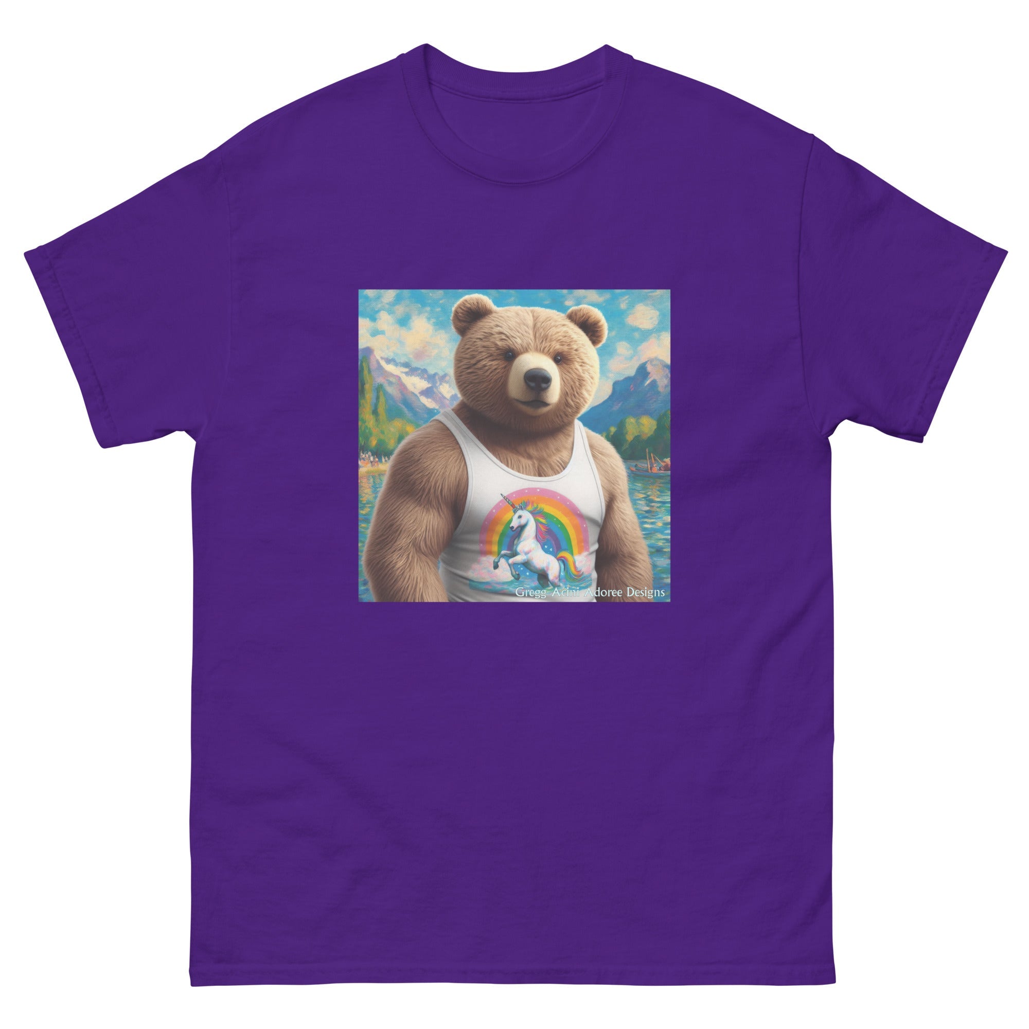 Proud Bear1 Unisex classic tee by Gregg Acini Adoree Designs - Gregg Acini Adoree Designs - Tee Shirt