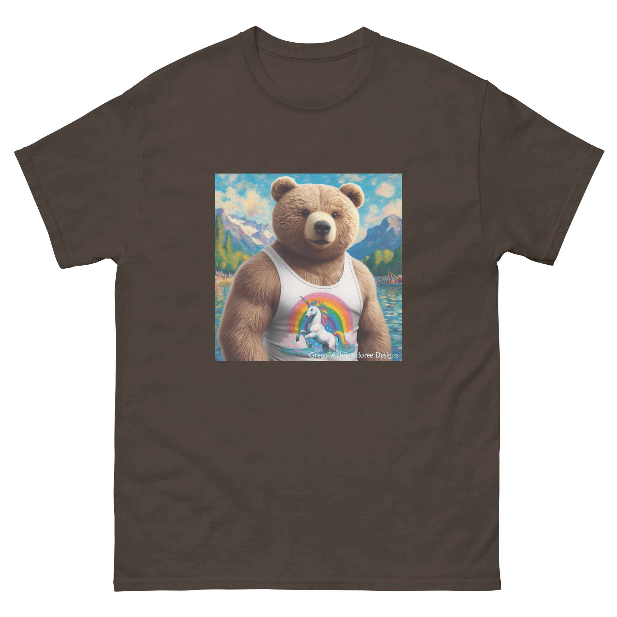 Proud Bear1 Unisex classic tee by Gregg Acini Adoree Designs - Gregg Acini Adoree Designs - Tee Shirt