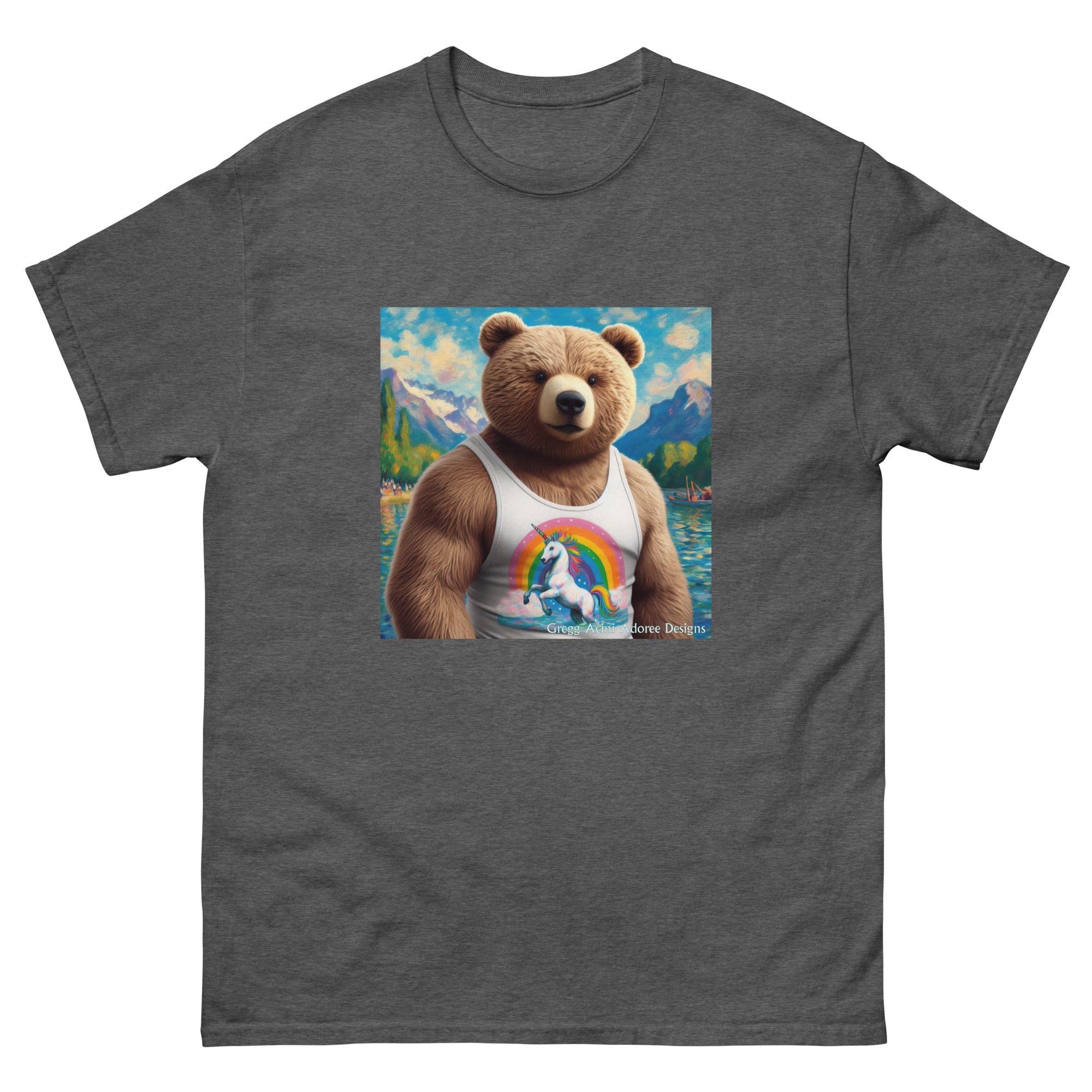Proud Bear1 Unisex classic tee by Gregg Acini Adoree Designs - Gregg Acini Adoree Designs - Tee Shirt