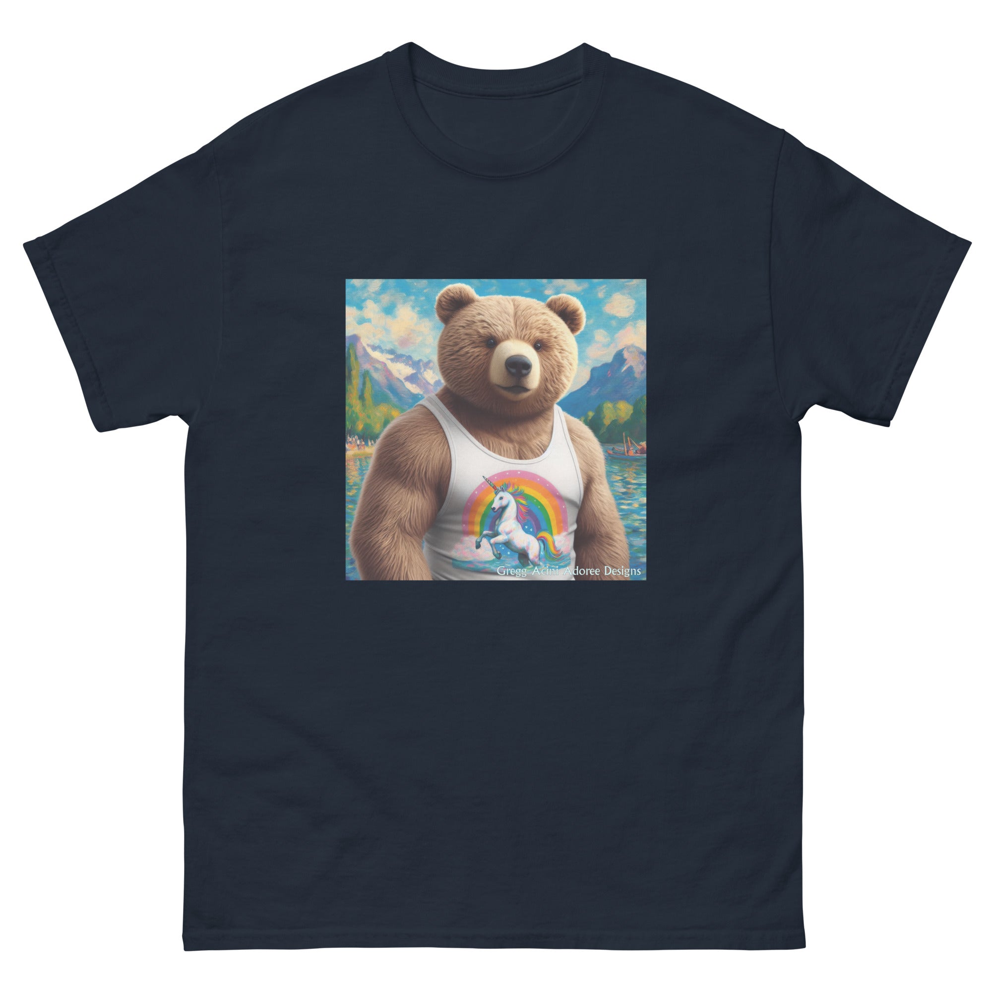 Proud Bear1 Unisex classic tee by Gregg Acini Adoree Designs - Gregg Acini Adoree Designs - Tee Shirt
