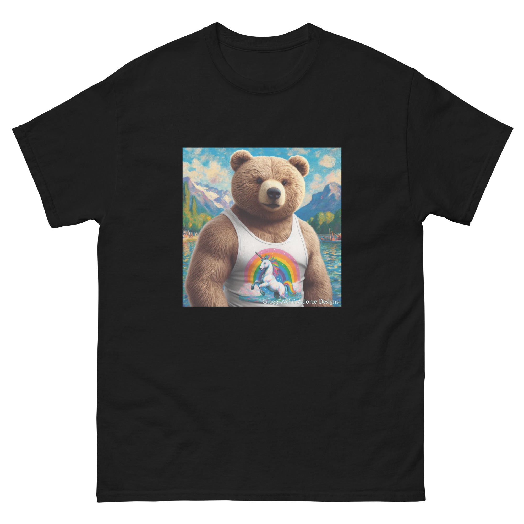 Proud Bear1 Unisex classic tee by Gregg Acini Adoree Designs - Gregg Acini Adoree Designs - Tee Shirt