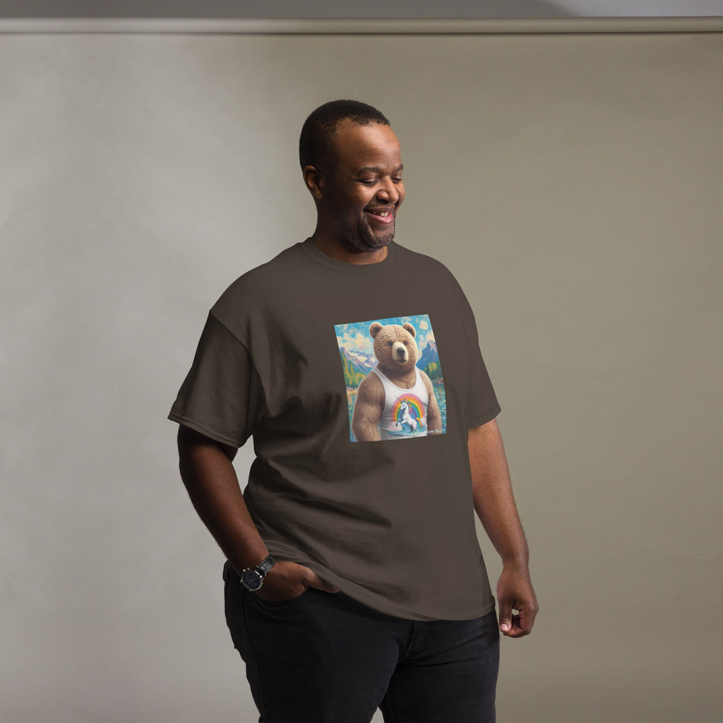 Proud Bear1 Unisex classic tee by Gregg Acini Adoree Designs - Gregg Acini Adoree Designs - Tee Shirt