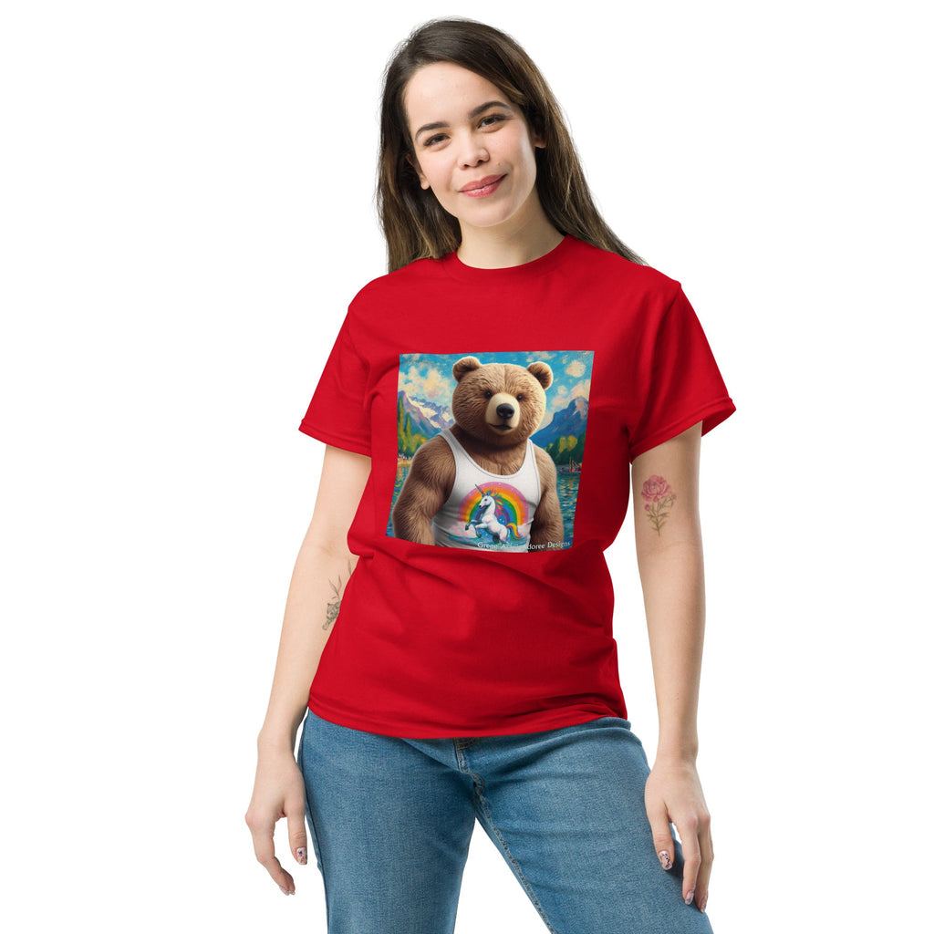Proud Bear1 Unisex classic tee by Gregg Acini Adoree Designs - Gregg Acini Adoree Designs - Tee Shirt