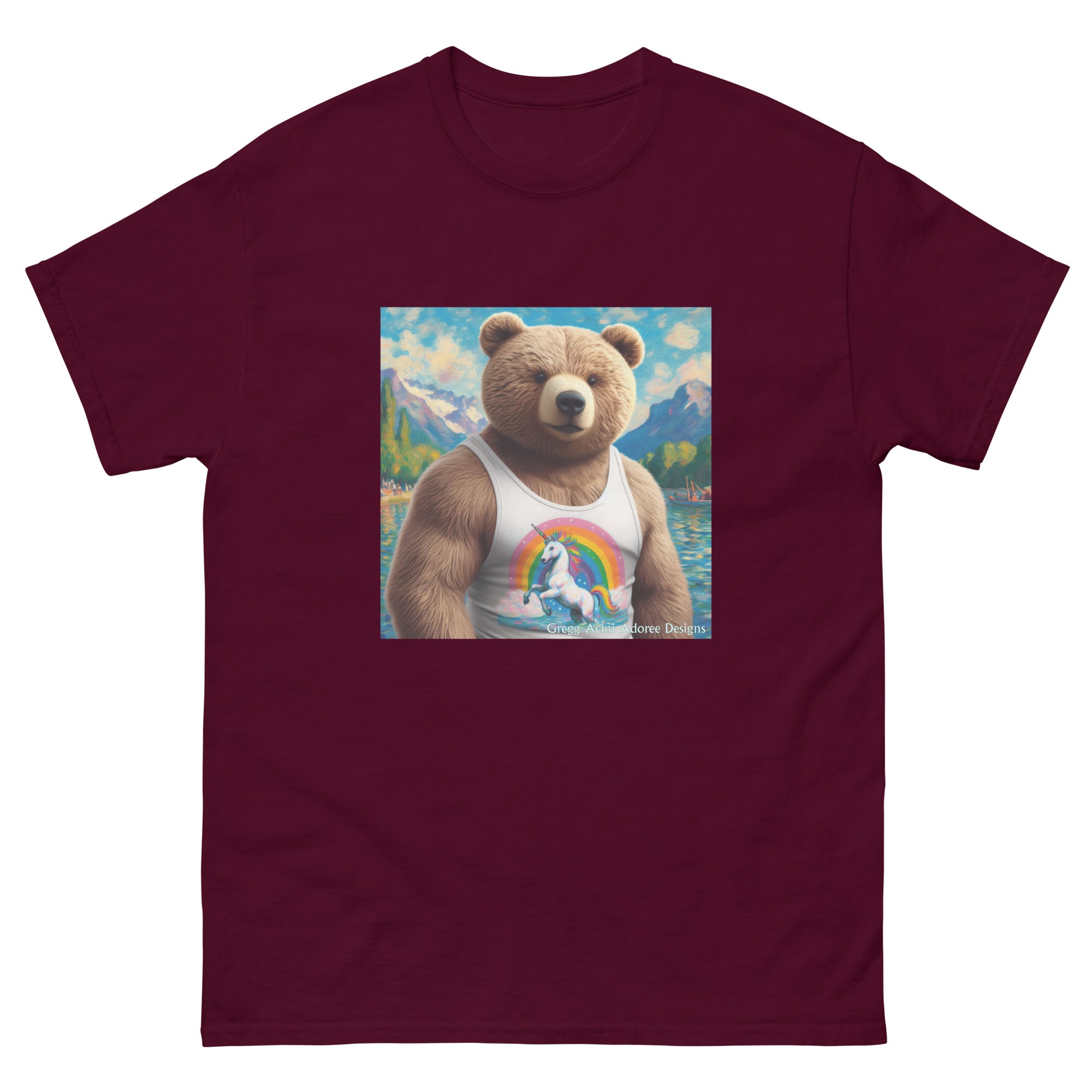 Proud Bear1 Unisex classic tee by Gregg Acini Adoree Designs - Gregg Acini Adoree Designs - Tee Shirt