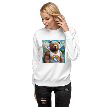 Proud Bear1 Unisex Premium Sweatshirt by Gregg Acini Adoree Designs - Gregg Acini Adoree Designs - Sweatshirt