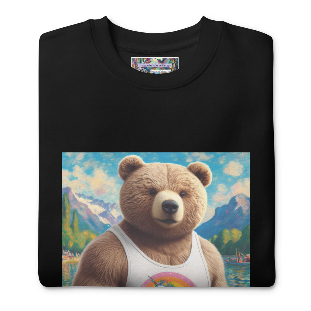 Proud Bear1 Unisex Premium Sweatshirt by Gregg Acini Adoree Designs - Gregg Acini Adoree Designs - Sweatshirt