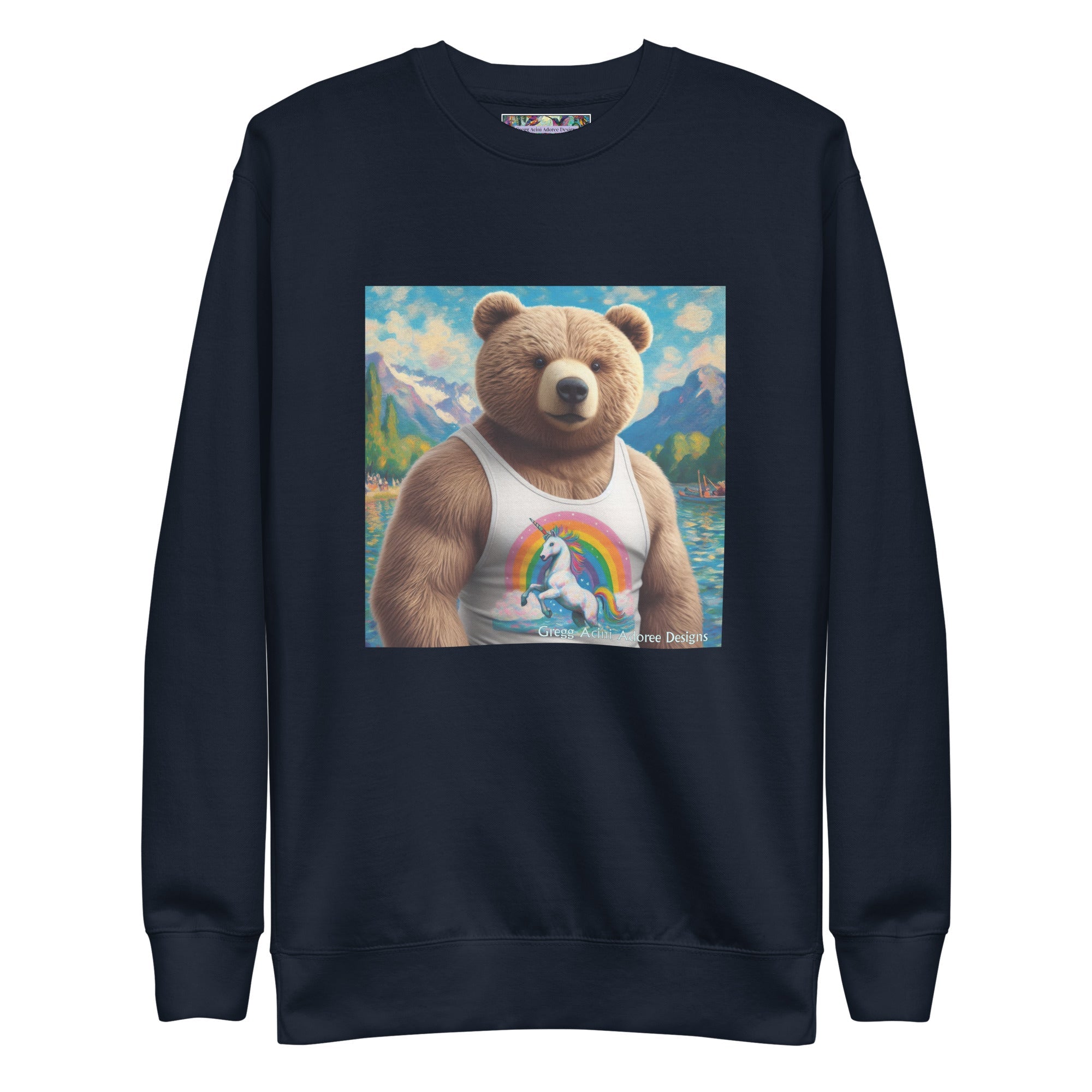 Proud Bear1 Unisex Premium Sweatshirt by Gregg Acini Adoree Designs - Gregg Acini Adoree Designs - Sweatshirt