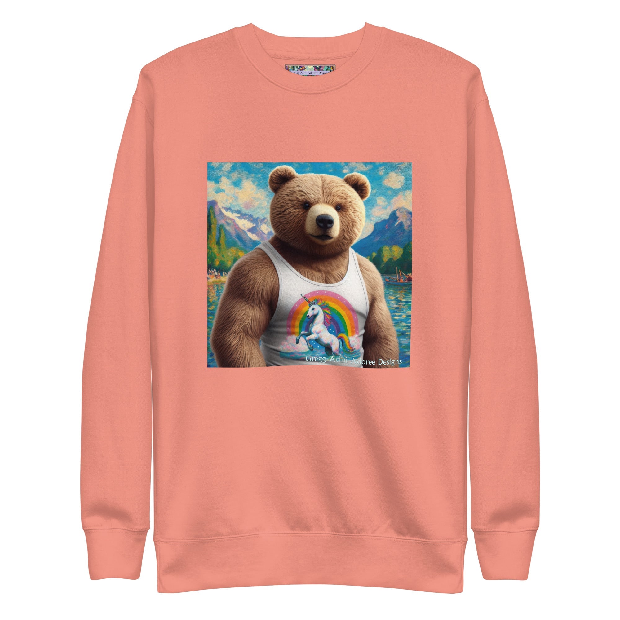 Proud Bear1 Unisex Premium Sweatshirt by Gregg Acini Adoree Designs - Gregg Acini Adoree Designs - Sweatshirt