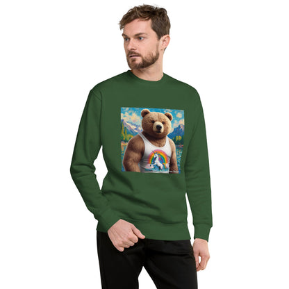 Proud Bear1 Unisex Premium Sweatshirt by Gregg Acini Adoree Designs - Gregg Acini Adoree Designs - Sweatshirt
