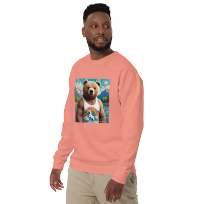 Proud Bear1 Unisex Premium Sweatshirt by Gregg Acini Adoree Designs - Gregg Acini Adoree Designs - Sweatshirt