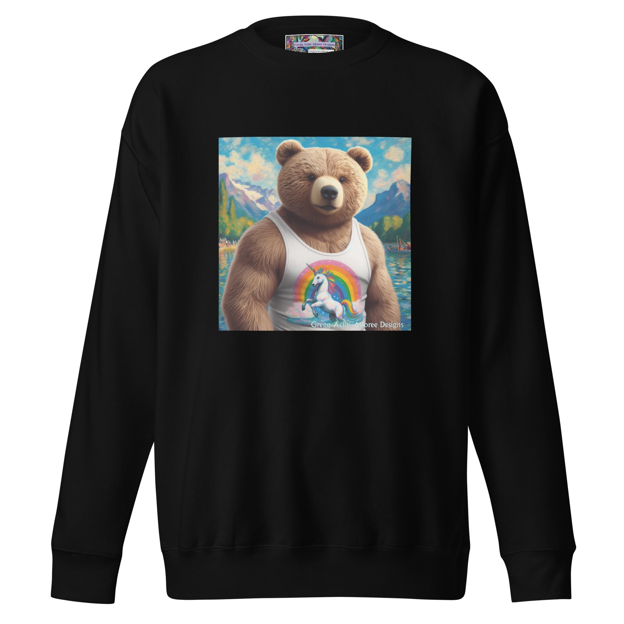 Proud Bear1 Unisex Premium Sweatshirt by Gregg Acini Adoree Designs - Gregg Acini Adoree Designs - Sweatshirt