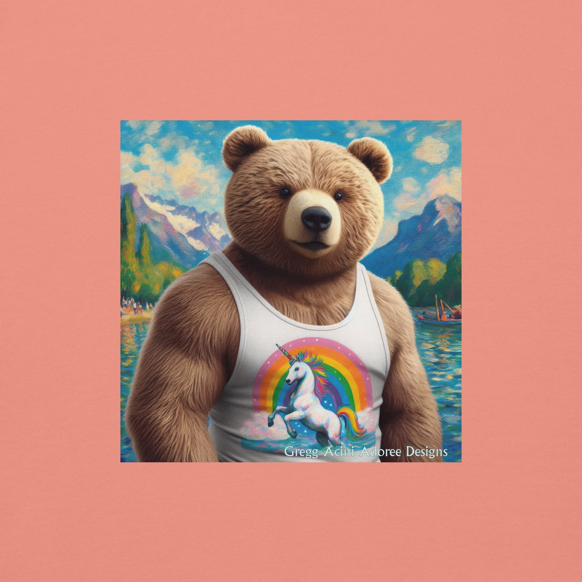 Proud Bear1 Unisex Premium Sweatshirt by Gregg Acini Adoree Designs - Gregg Acini Adoree Designs - Sweatshirt