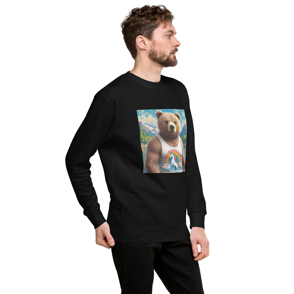 Proud Bear1 Unisex Premium Sweatshirt by Gregg Acini Adoree Designs - Gregg Acini Adoree Designs - Sweatshirt