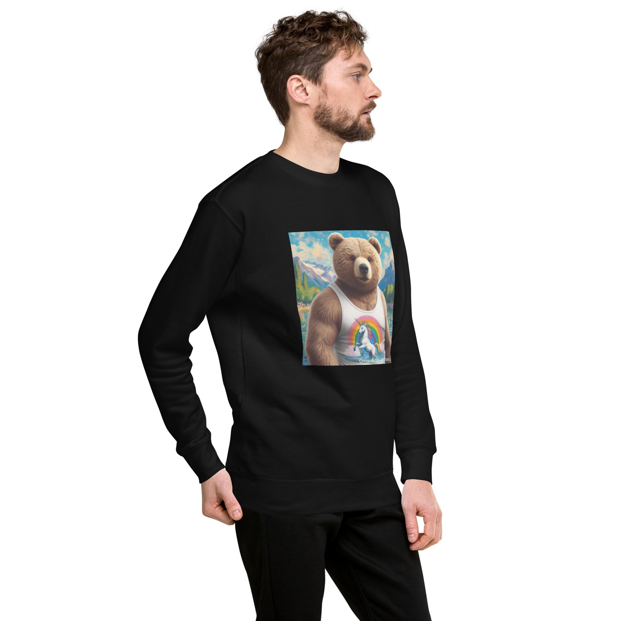 Proud Bear1 Unisex Premium Sweatshirt by Gregg Acini Adoree Designs - Gregg Acini Adoree Designs - Sweatshirt