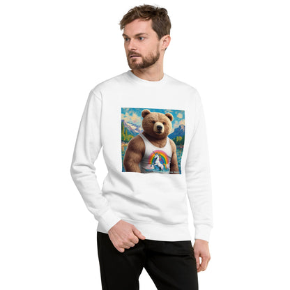 Proud Bear1 Unisex Premium Sweatshirt by Gregg Acini Adoree Designs - Gregg Acini Adoree Designs - Sweatshirt