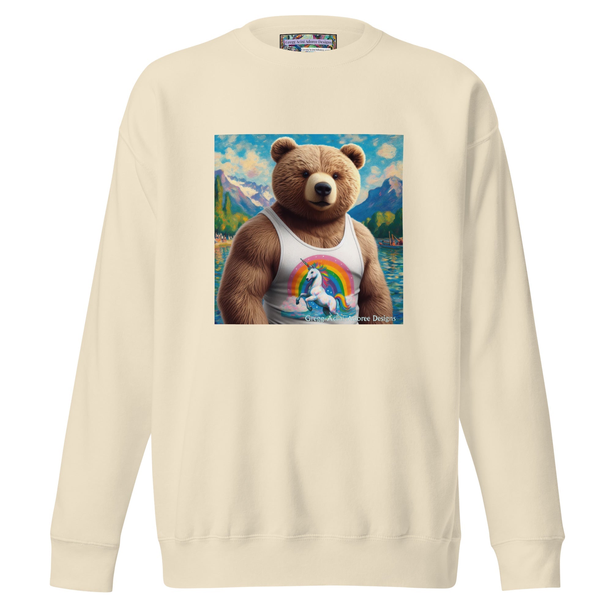 Proud Bear1 Unisex Premium Sweatshirt by Gregg Acini Adoree Designs - Gregg Acini Adoree Designs - Sweatshirt